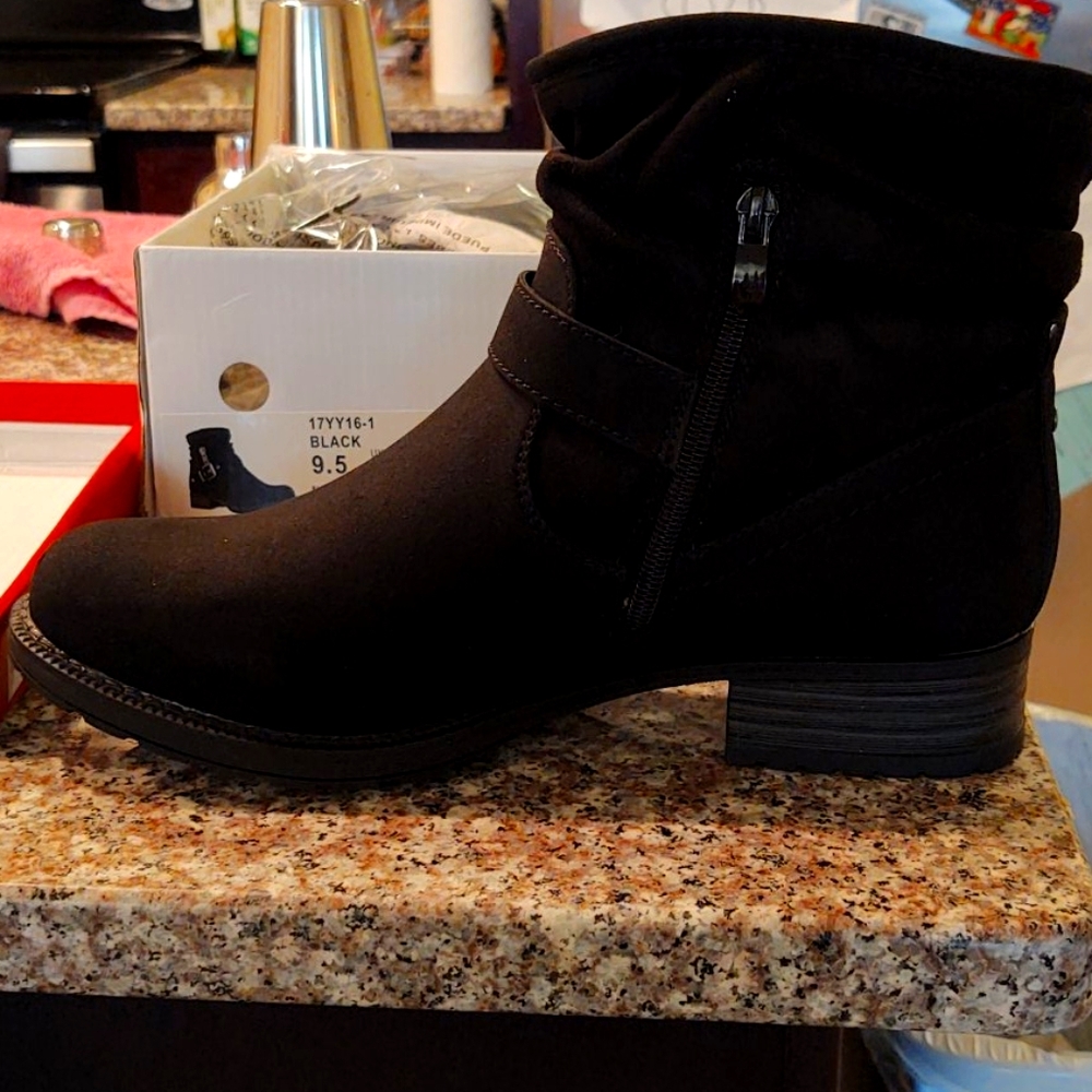 Black ankle boots